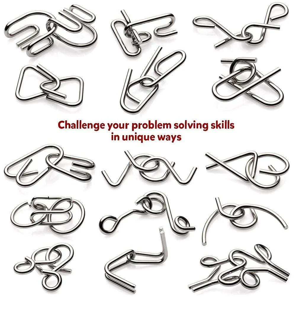 IQ Metal Puzzle Set 12 Pcs Set