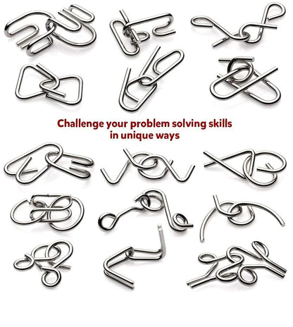 IQ Metal Puzzle Set 12 Pcs Set