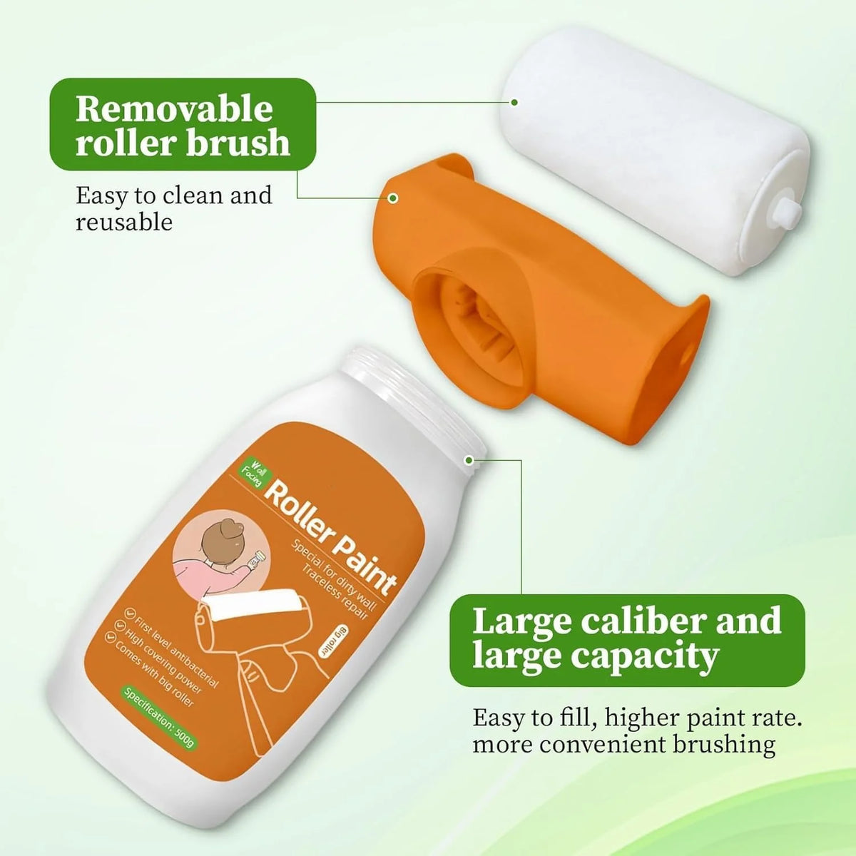 Roller Brush for DIY Wall Repair