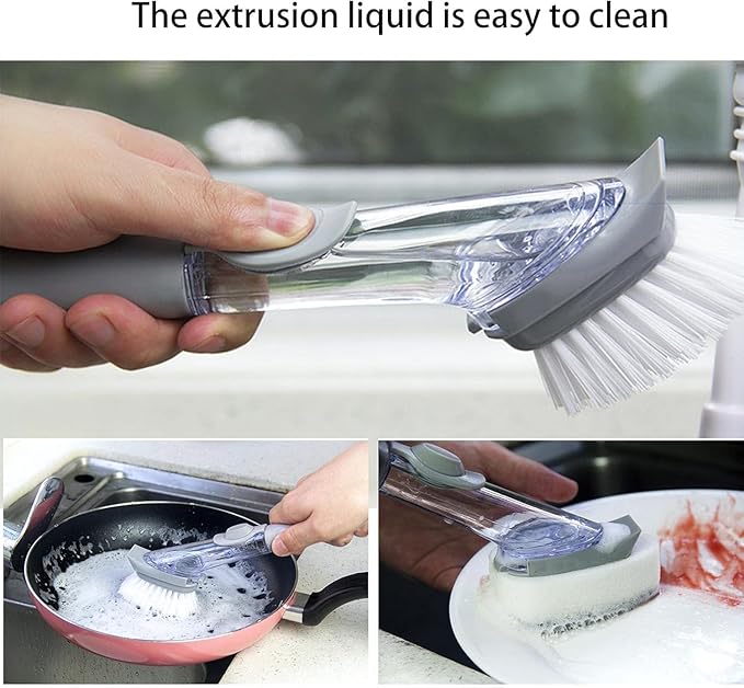 Kitchen Cleaning Scrubber Brush for Dishes (Pack Of 1)