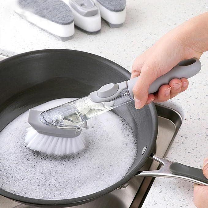 Kitchen Cleaning Scrubber Brush for Dishes (Pack Of 1)